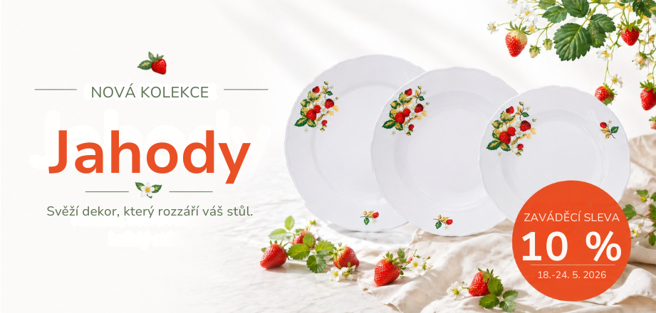 JAHODOVÝ PORCELÁN S 10% SLEVOU (UKONČENO)