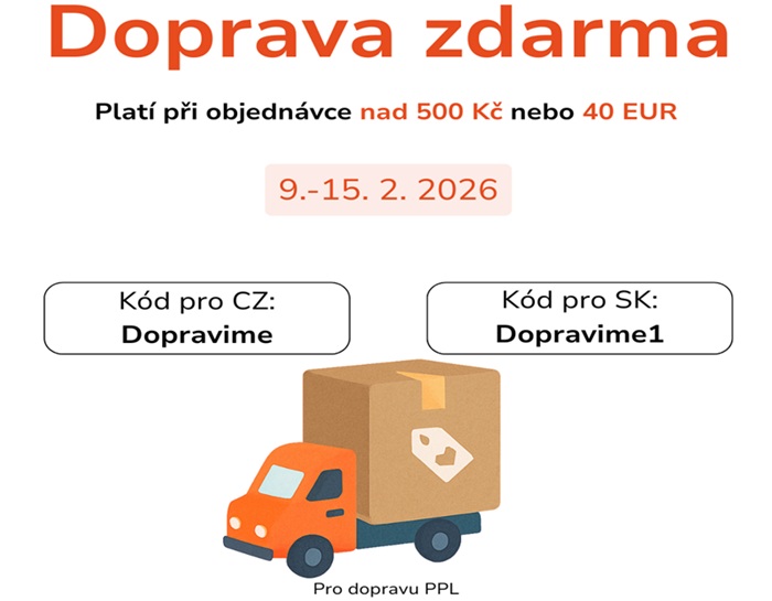 DOPRAVA ZDARMA - DO 15. 2. 2026 (UKONČENO)
