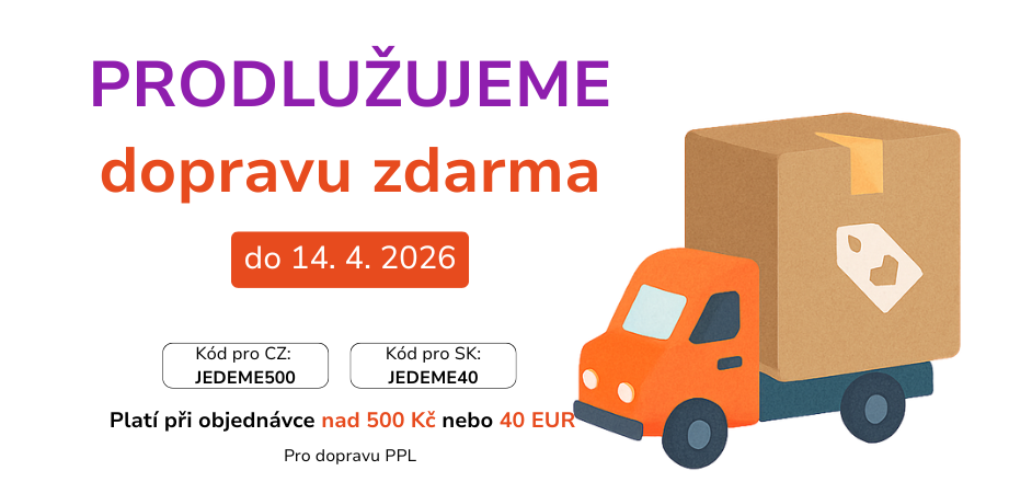 DOPRAVA ZDARMA NAD 500 KČ (UKONČENO)