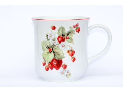 Hrnek Golem, 1,5 l, jahody, Český porcelán
