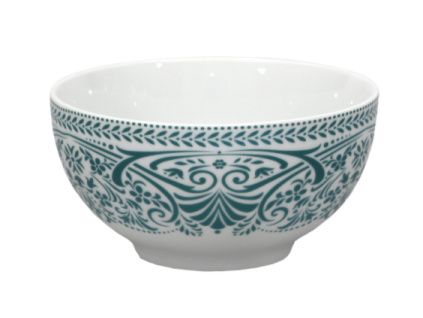 Miska na müsli, český porcelán, krajka, petrolej, 0,70 l, Thun