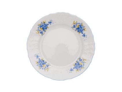 Bernadotte, talíř hluboký, pomněnky, 23, porcelán Thun