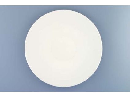 Bohemia White, talíř mělký, 28 cm, bílý, Český porcelán Dubí