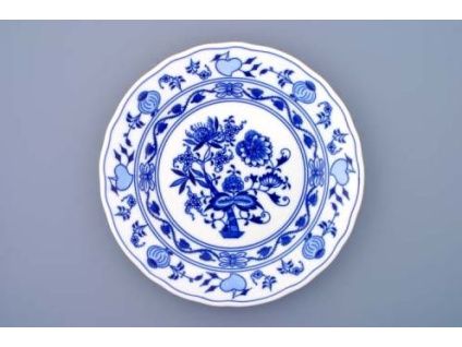 Cibulák, talíř mělký 26 cm, Český porcelán Dubí