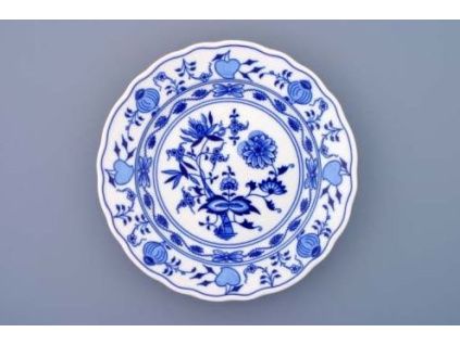 Cibulák, talíř mělký 21 cm, Český porcelán Dubí