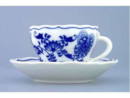 Cibulák, šálek a podšálek A/1+ZA/1, 0,12 l, Český porcelán Dubí