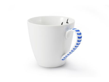 Porcelánový hrnek, 320 ml, český porcelán, Leander, BeFree, modrá