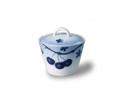 Cukřenka, český porcelán, 200 ml, Tom, modré třešně, Thun