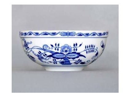 Mísa kulatá velká, 19,7 cm, cibulák, Český porcelán
