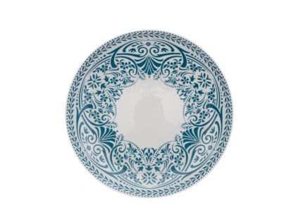 Tom, talíř hluboký 20, petrolej, český porcelán, Thun