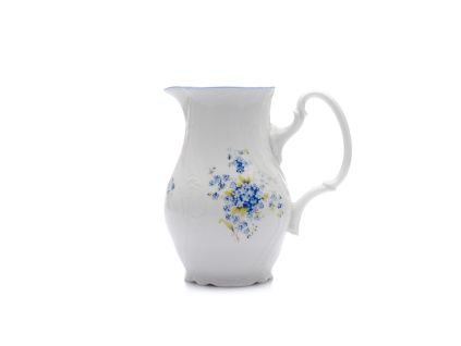 Mlékovka vysoká, český porcelán, Bernadotte, 1 l, pomněnky, Thun