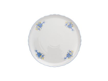 Talíř na pizzu, český porcelán, Bernadotte, 32 cm, pomněnky, Thun
