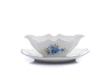Omáčník, český porcelán, Bernadotte, 500 ml, pomněnky, Thun