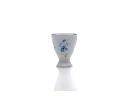 Kalíšek na vejce na nožce, český porcelán, Bernadotte, pomněnky, Thun