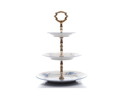 Etažérka, český porcelán, Bernadotte, pomněnky, Thun