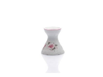 Svícen, 6,5 cm, český porcelán, Bernadotte, růže, růžový proužek,Thun