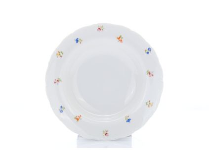 Ophelia, talíř hluboký, 23 cm, házenka, porcelán, Thun Rulak Zettlitz