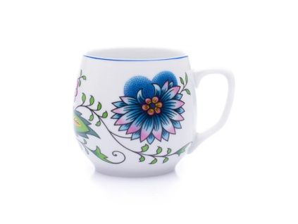 Hrnek Baňák, 0,30 l, barevný cibulák, Český porcelán