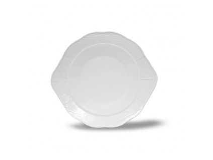 Talíř na koláč, český porcelán, 27 cm, český porcelán, Natálie, bílý, Thun