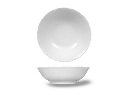 Mísa na kompot, 24 cm, český porcelán, Natálie, bílá, Thun