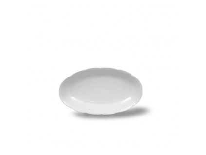 Mísa oválná, 23 cm, český porcelán, Natálie, bílá, Thun