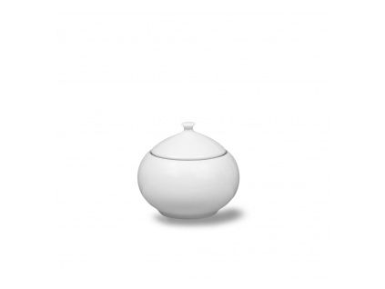 Cukřenka, český porcelán, 350 ml, Opal, bílá, Thun