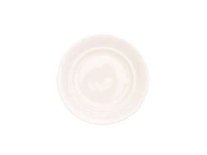 Talíř dezertní, český porcelán, 19 cm, Sonáta, slonová kost, Leander