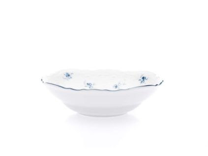 Mísa kompotová, český porcelán, Bernadotte, 16 cm, modré růžičky, Thun 1794