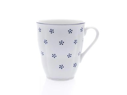 Šálek vysoký, český porcelán, Verona, 300 ml, modrá valbella, G. Benedikt