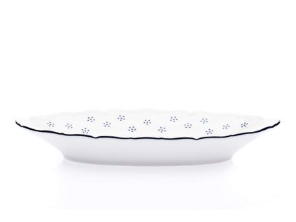 Koš na chléb, český porcelán, Verona, 36 cm, modrá valbella, G. Benedikt