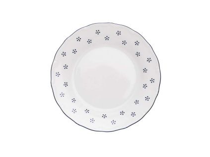Talíř mělký, český porcelán, Verona, 25 cm, valbella, G. Benedikt