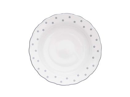 Talíř klubový, český porcelán, Verona, 31 cm, modrá valbella, G. Benedikt
