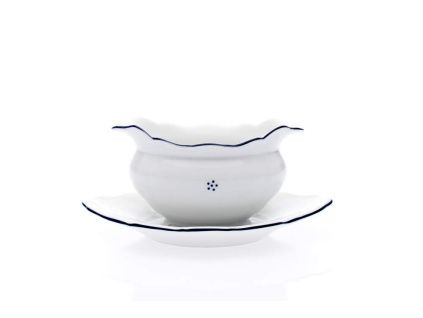 Omáčník, český porcelán, Verona, 0,45 l, modrá valbella, G. Benedikt