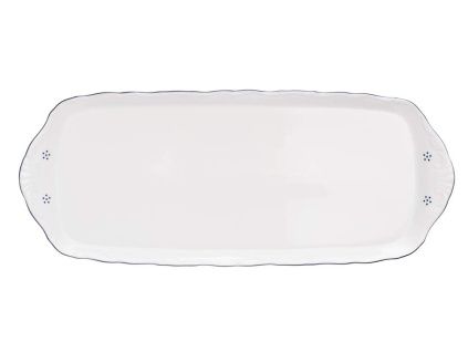 Podnos, český porcelán, Verona, 37 cm, modrá valbella, G. Benedikt