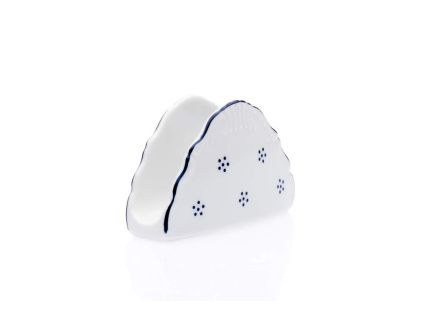 Stojánek na ubrousky, český porcelán, Verona, modrá valbella, G. Benedikt