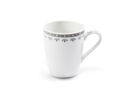 Šálek na espresso, 0,09 l, HyggeLine, šedá, Leander, český porcelán