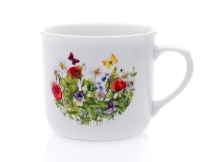 Hrnek Vařák, 0,65 l, louka, Český porcelán Dubí