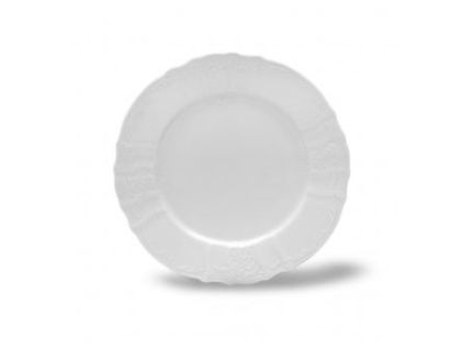 Bernadotte, talíř mělký, 25 cm, český porcelán, bílý, Thun 1794