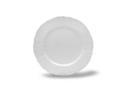 Bernadotte, talíř dezertní, 19 cm, český porcelán, bílý, Thun 1794