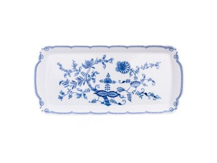 Natálie, podnos 4-hranný, 36 cm, cibulák, porcelán Thun 1794