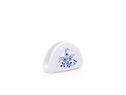 Saphyr, stojánek na ubrousky, cibulák, český porcelán, Thun  1794