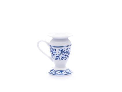 Saphyr, svícen, cibulák, český porcelán, Thun 1794