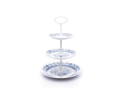 Saphyr, etažerka, cibulák, porcelán, Thun 1794