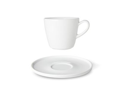 Šálek na kávu s podšálkem, český porcelán, 140 ml, Optimo, G. Benedikt
