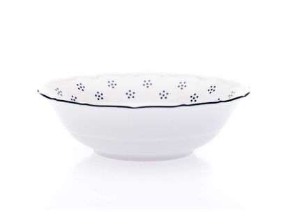 Miska kompotová, český porcelán, Verona, 13 cm, modrá valbella, G. Benedikt