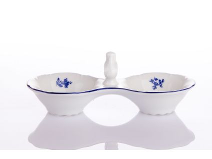 Slánka dvoudílná, Ophelia, modrá házenka, porcelán Thun RZ