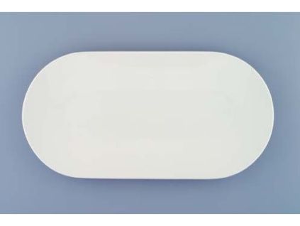 Bohemia White, mísa oválná 30, bílá, Český porcelán Dubí