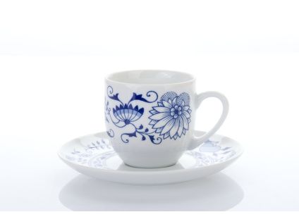 Šálek kávový s podšálkem, český porcelán, 170 ml, Saphyr, cibulák, Thun