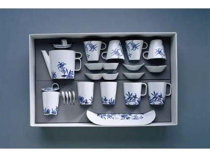 Bohemia Cobalt, čajová souprava, Český porcelán Dubí
