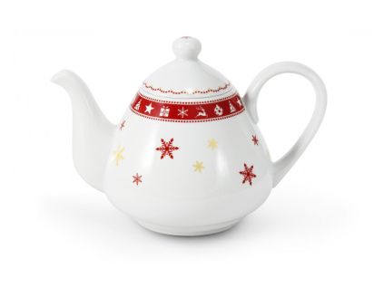 Vánoční porcelán, konvice kávová/ čajová, český porcelán, 1,20 l, Leander